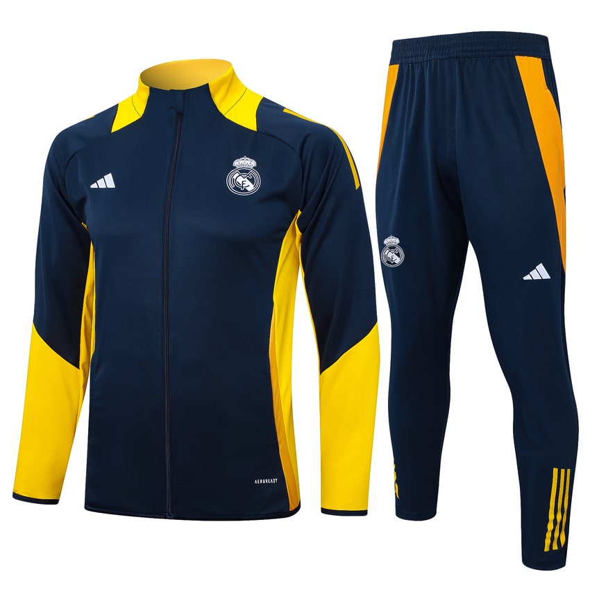 Real Madrid Man 2024/2025 Blue/Yellow Tracksuit