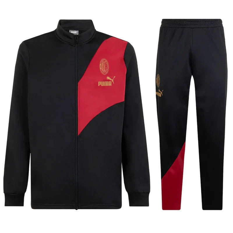 Milan AC Man 2024/2025 Black Tracksuit