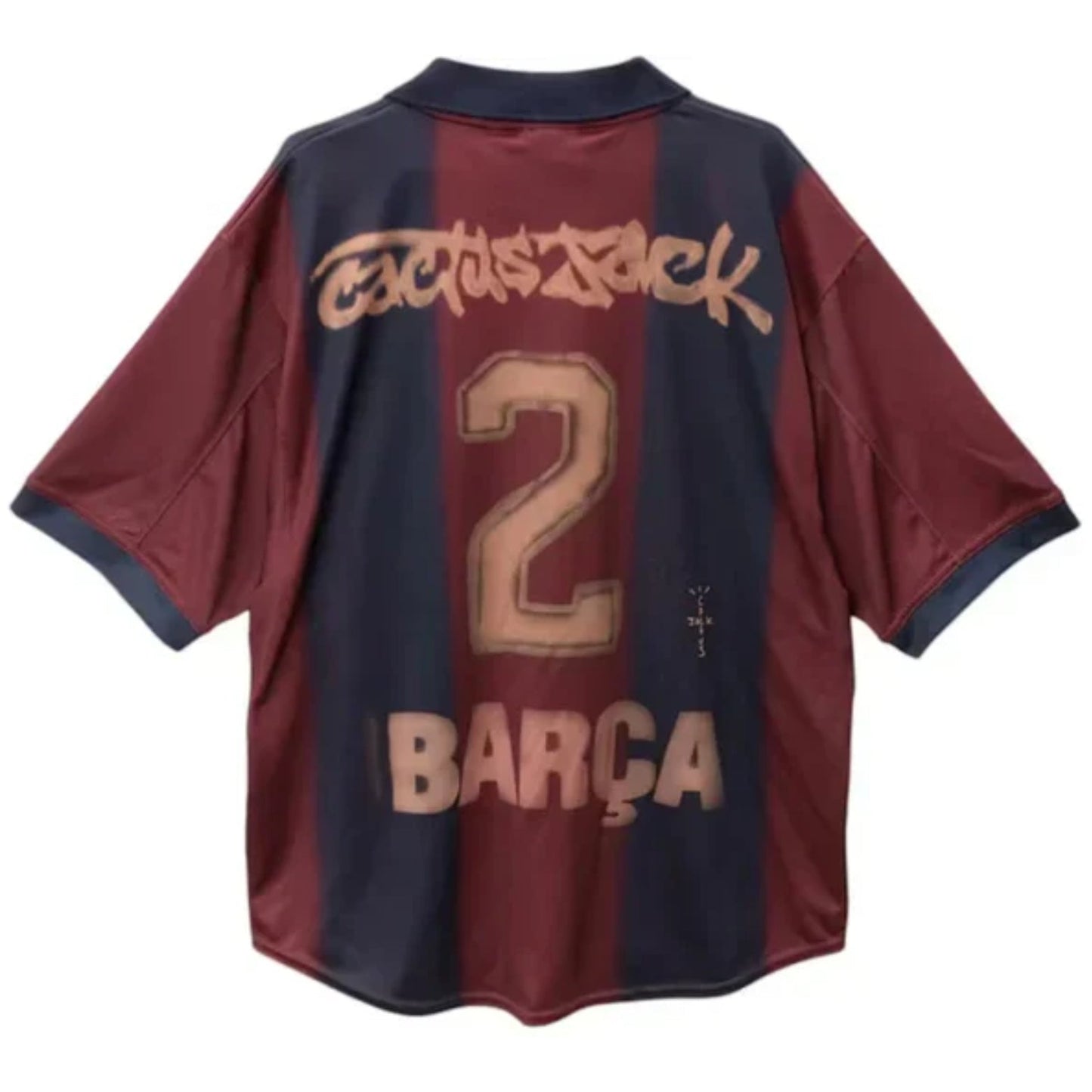 Travis Scott x Nike x FC Barcelona Retro 2000/01 Home Skeleton Jersey