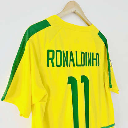 Retro Brazil Shirt World Cup 2002 Home