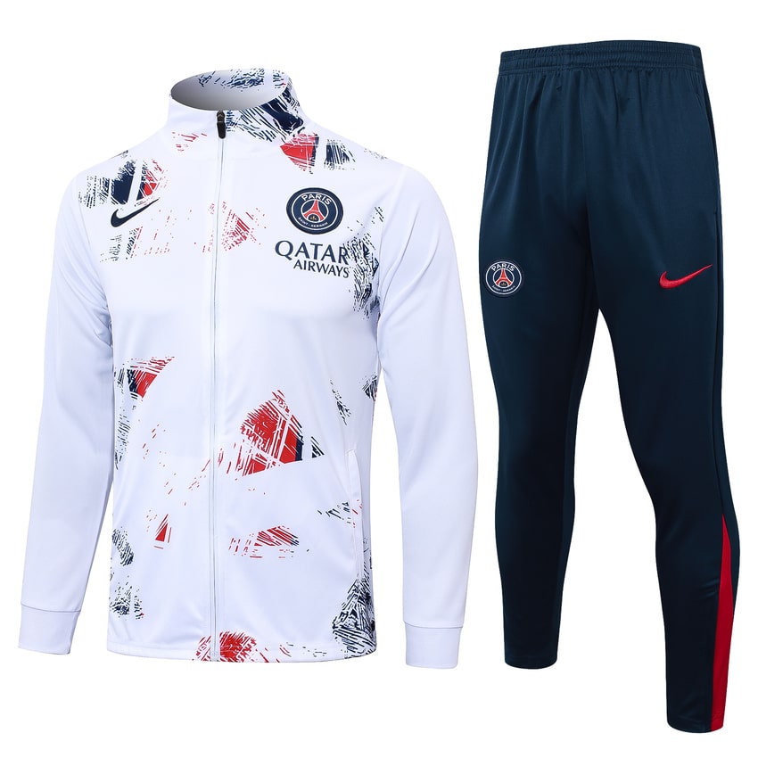 PSG Man 2024/2025 White Tracksuit