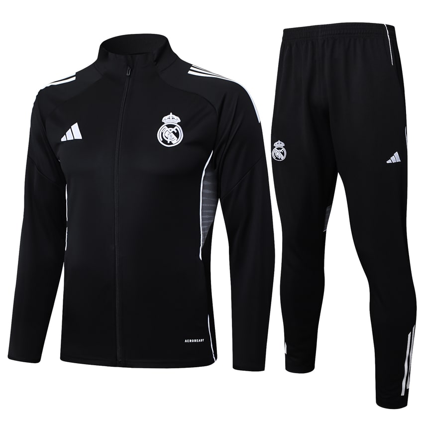 Real Madrid Man 2024/2025 Black Tracksuit