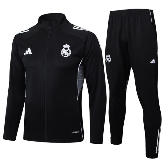 Real Madrid Man 2024/2025 Black Tracksuit